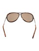 The Row Aviator Tinted Sunglasses