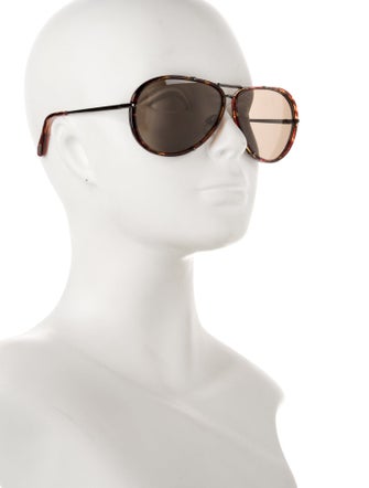 The Row Aviator Tinted Sunglasses