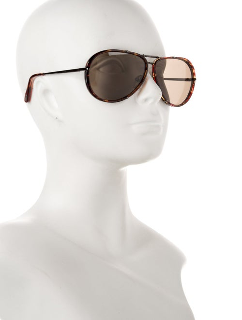The Row Aviator Tinted Sunglasses
