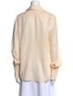 The Row Silk Long Sleeve Button-Up Top