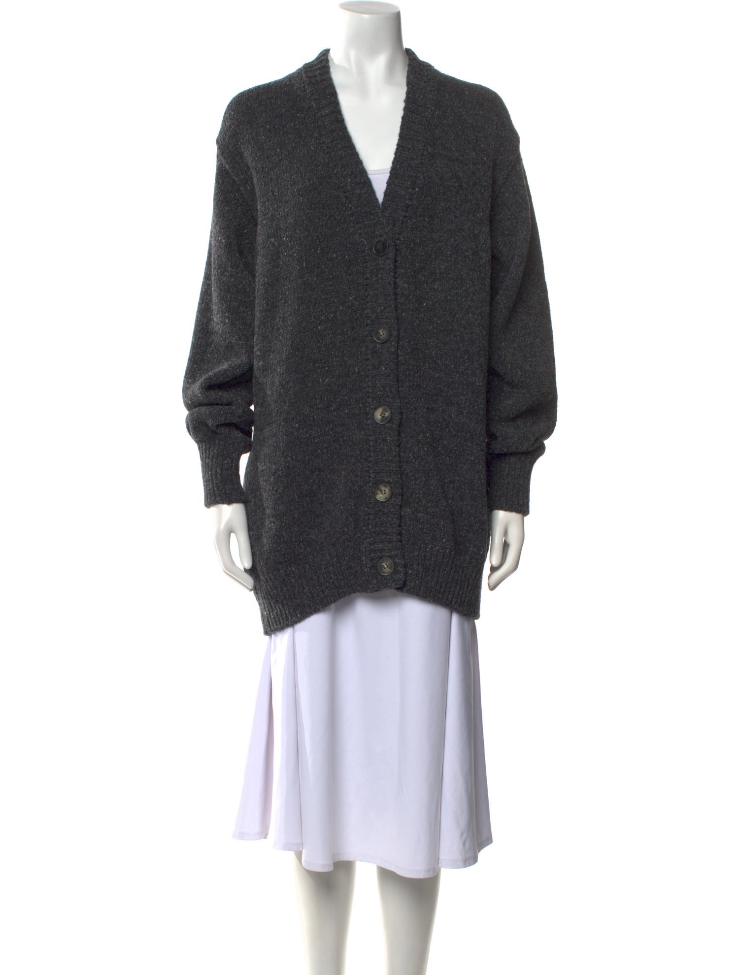 The Row Silk V-Neck Sweater