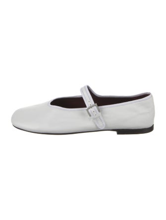 The Row Ava Mary Jane Leather Mary Jane Flats