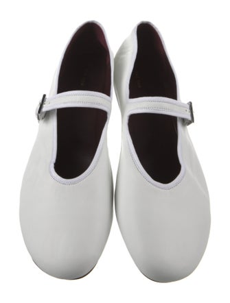 The Row Ava Mary Jane Leather Mary Jane Flats