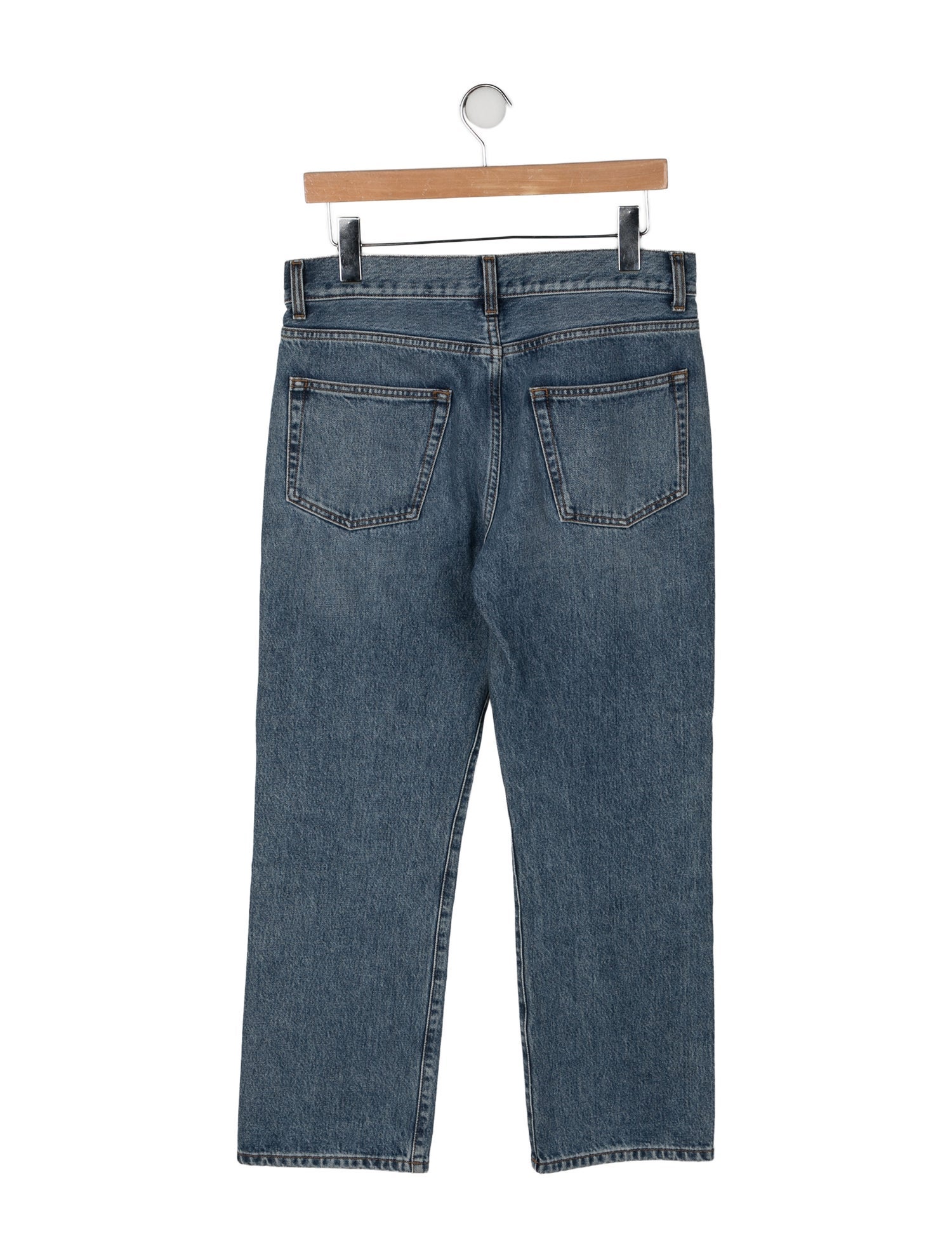 The Row Mid-Rise Straight Leg Jeans
