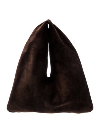 The Row Suede Bindle Small