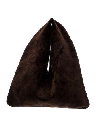 The Row Suede Bindle Small