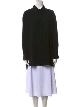 The Row Silk Long Sleeve Tunic
