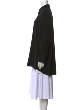 The Row Silk Long Sleeve Tunic