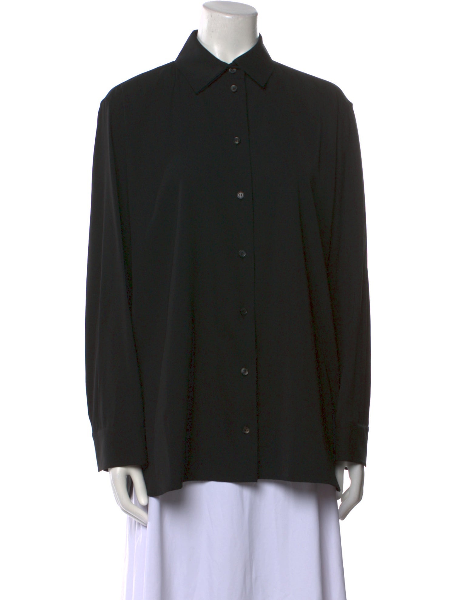 The Row Long Sleeve Button-Up Top