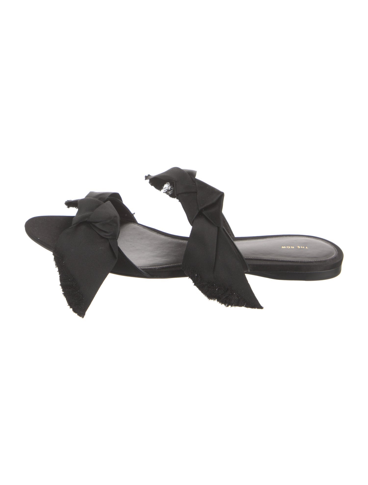 The Row Vika Knot Satin Slides