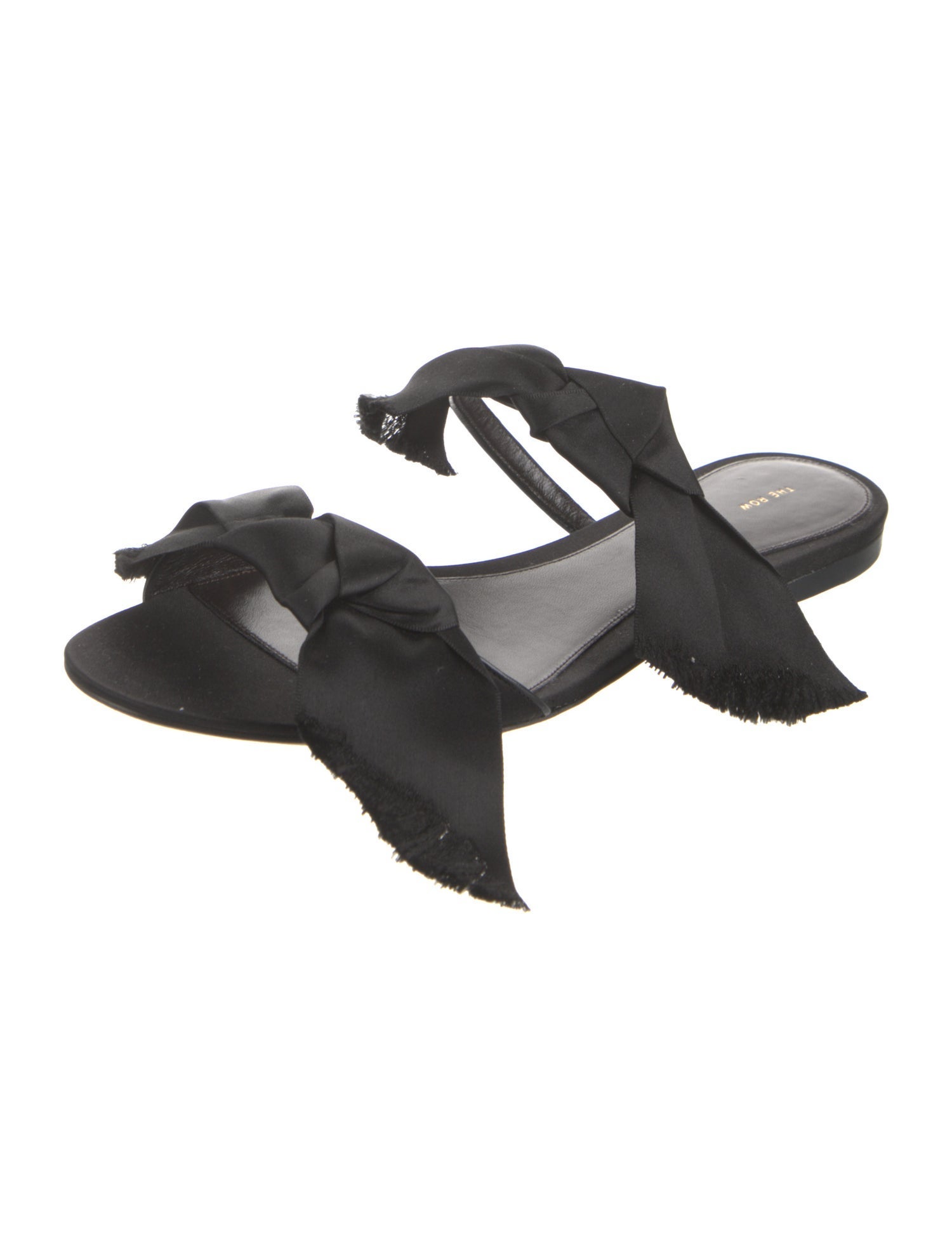 The Row Vika Knot Satin Slides