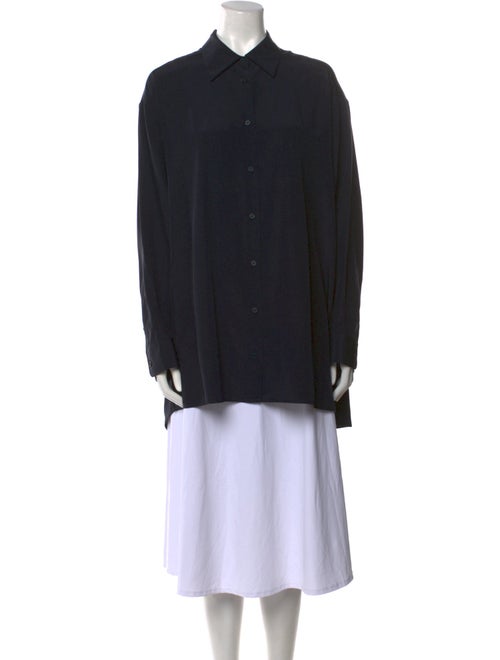 The Row Silk Long Sleeve Tunic