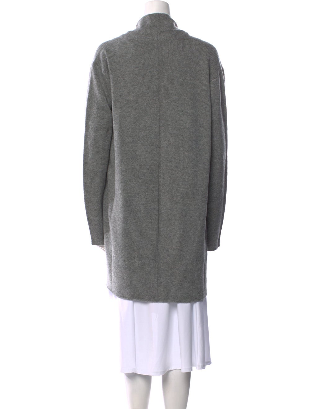 The Row Open Front Long Cardigan Grey Long Sleeve… - image 3