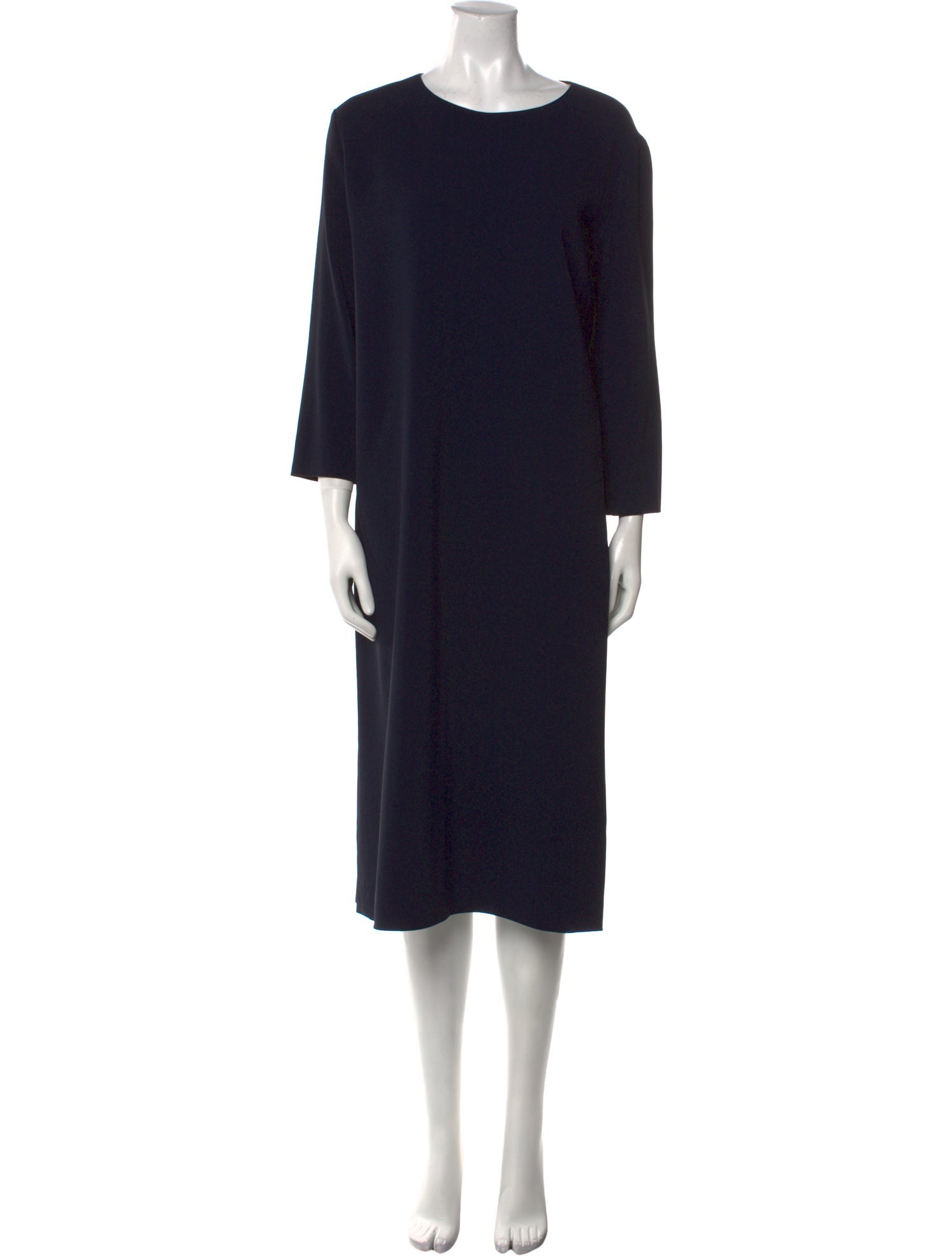 The Row Scoop Neck Midi Length Dress