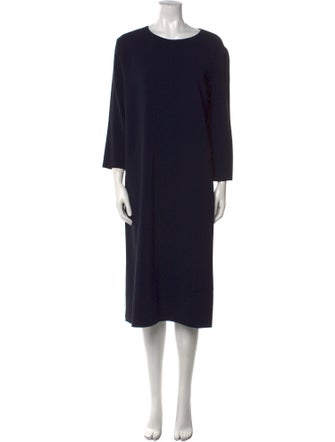 The Row Scoop Neck Midi Length Dress