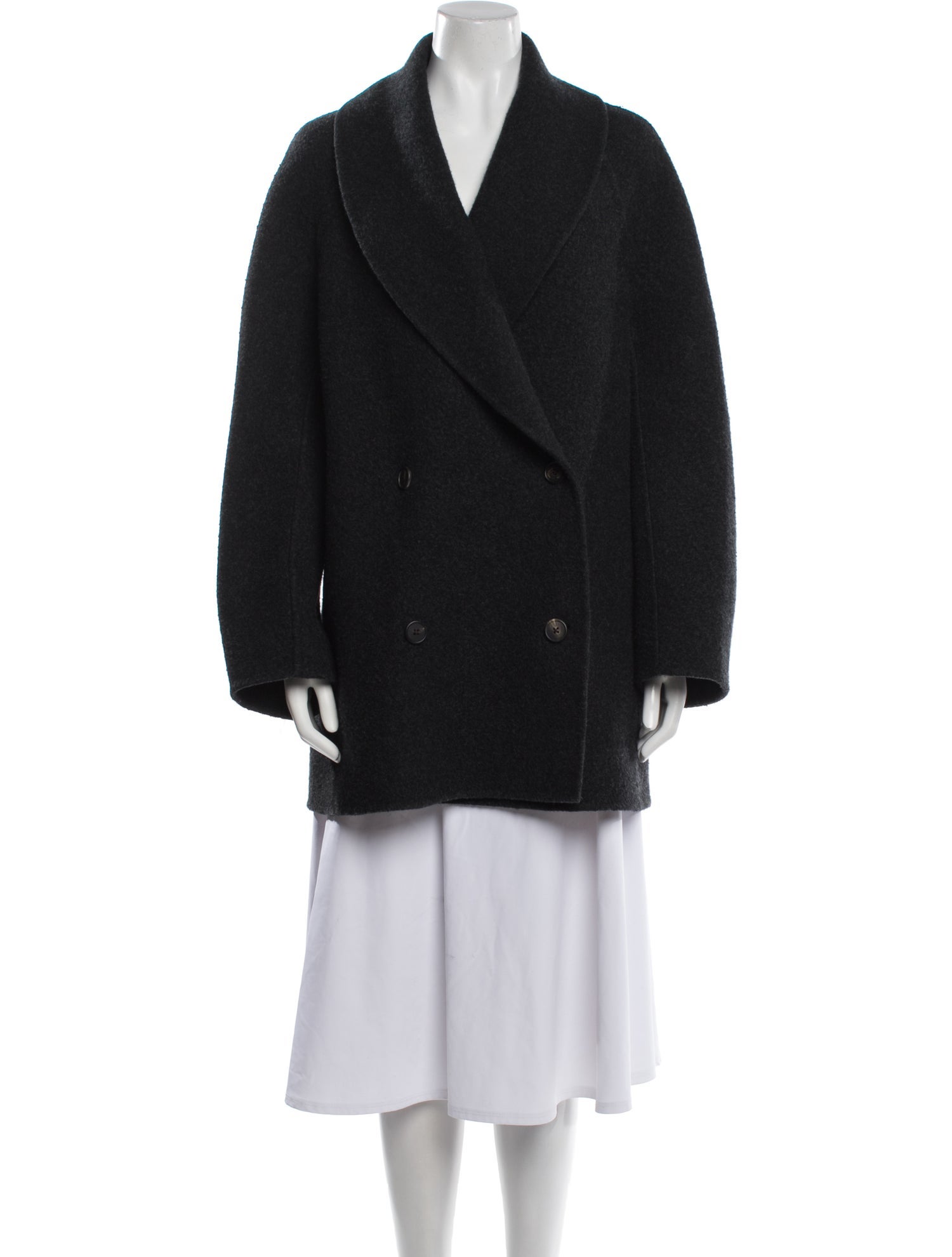 The Row 'Polli' Virgin Wool Faux Fur Coat