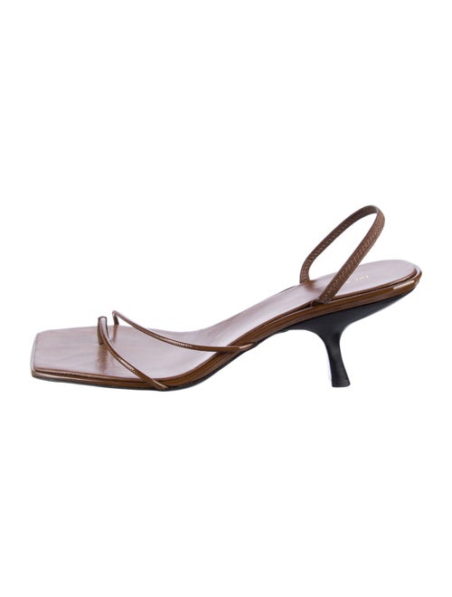 The Row Leather Slingback Sandals