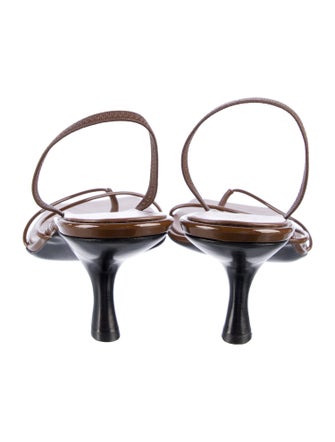 The Row Leather Slingback Sandals