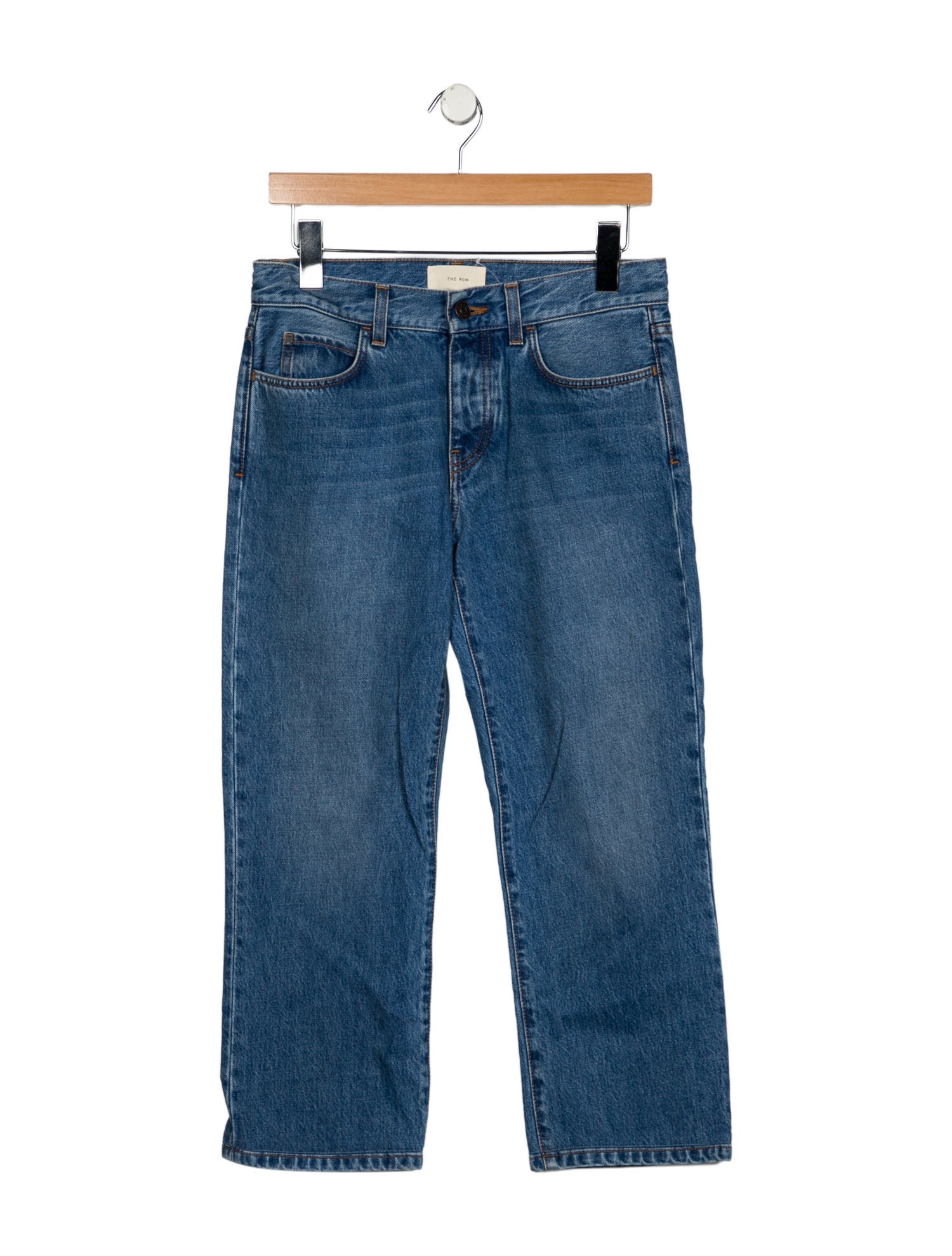 The Row Mid-Rise Straight Leg Jeans