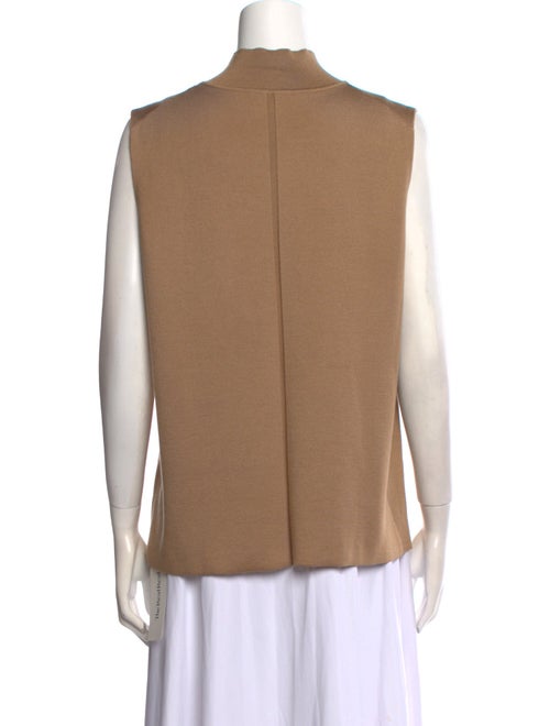 The Row Silk Mock Neck Top