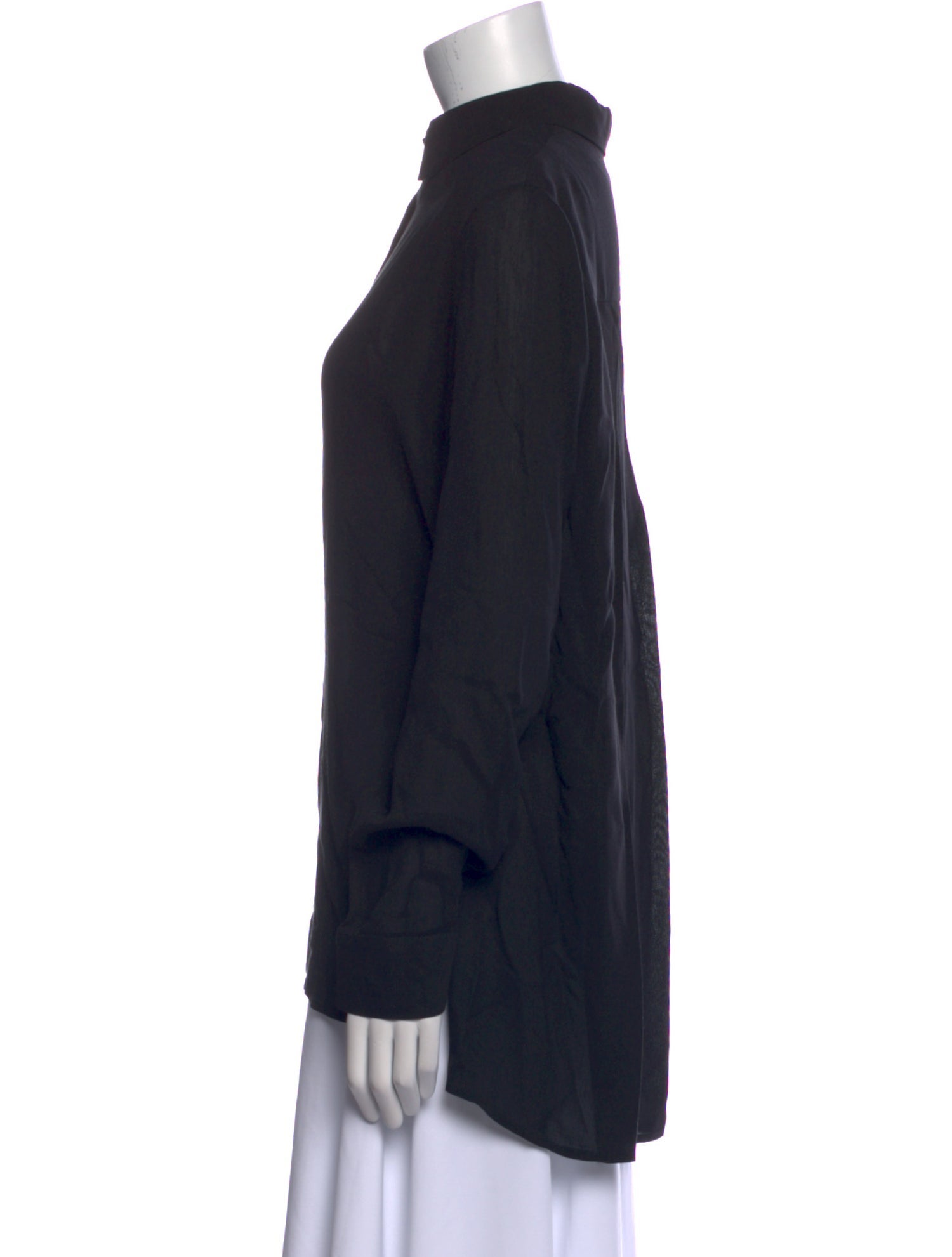 The Row Long Sleeve Button-Up Top