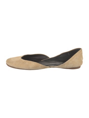 The Row Flats Suede D'Orsay 7.5