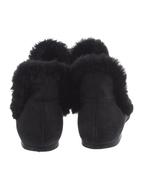 The Row Suede Fur Trim Boots