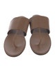 The Row Leather Slides