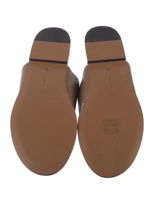The Row Leather Slides