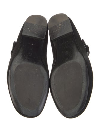 The Row Boheme Suede Mary Jane Flats
