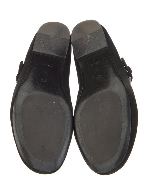 The Row Boheme Suede Mary Jane Flats