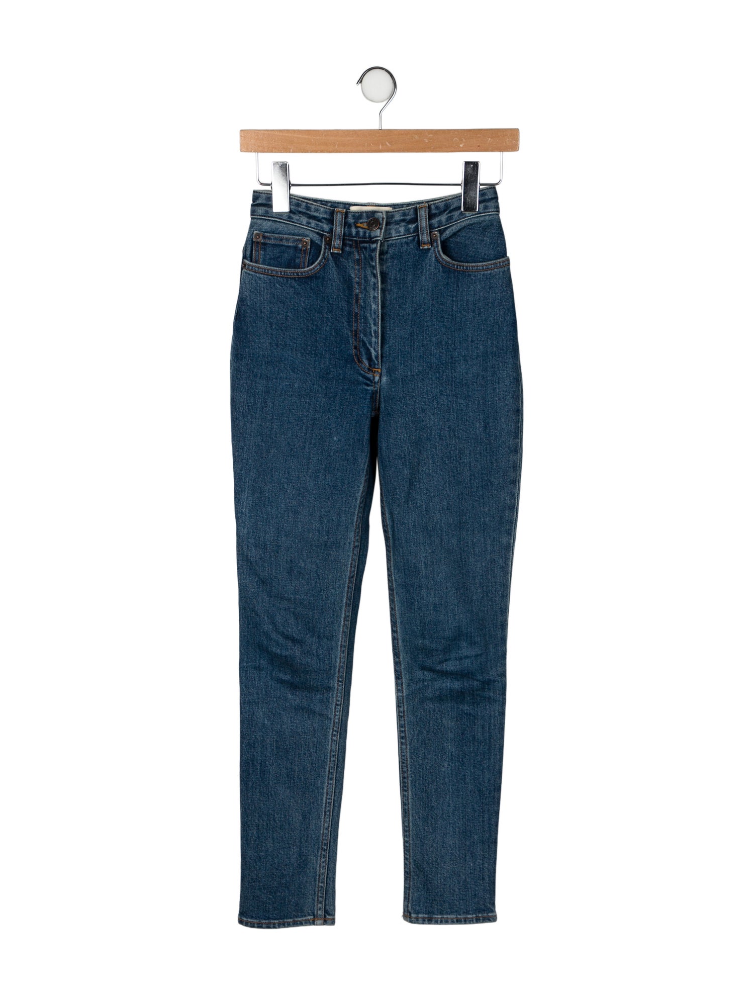 The Row Mid-Rise Skinny Leg Jeans