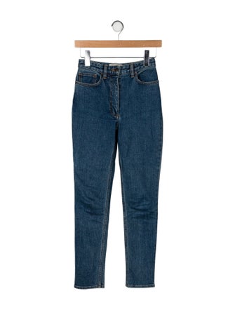 The Row Mid-Rise Skinny Leg Jeans