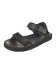 The Row Hook and Loop Leather Slingback Sandals