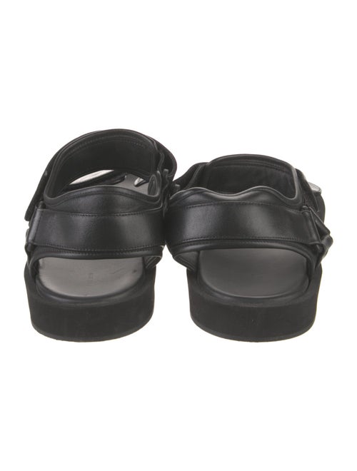 The Row Hook and Loop Leather Slingback Sandals