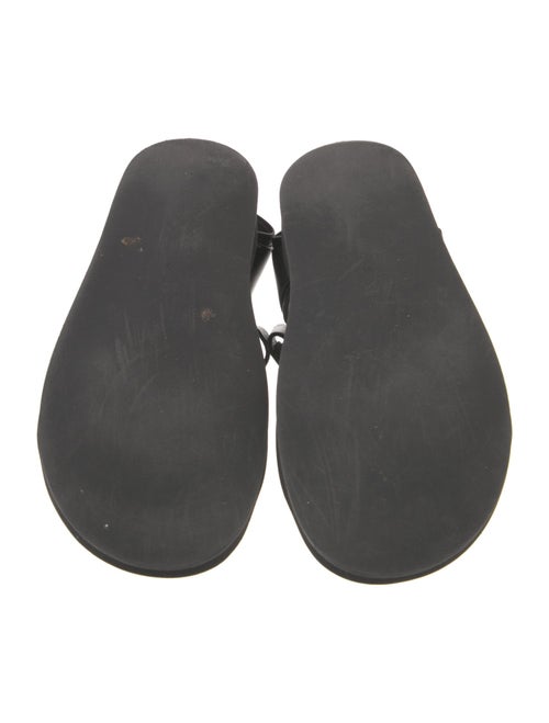 The Row Hook and Loop Leather Slingback Sandals