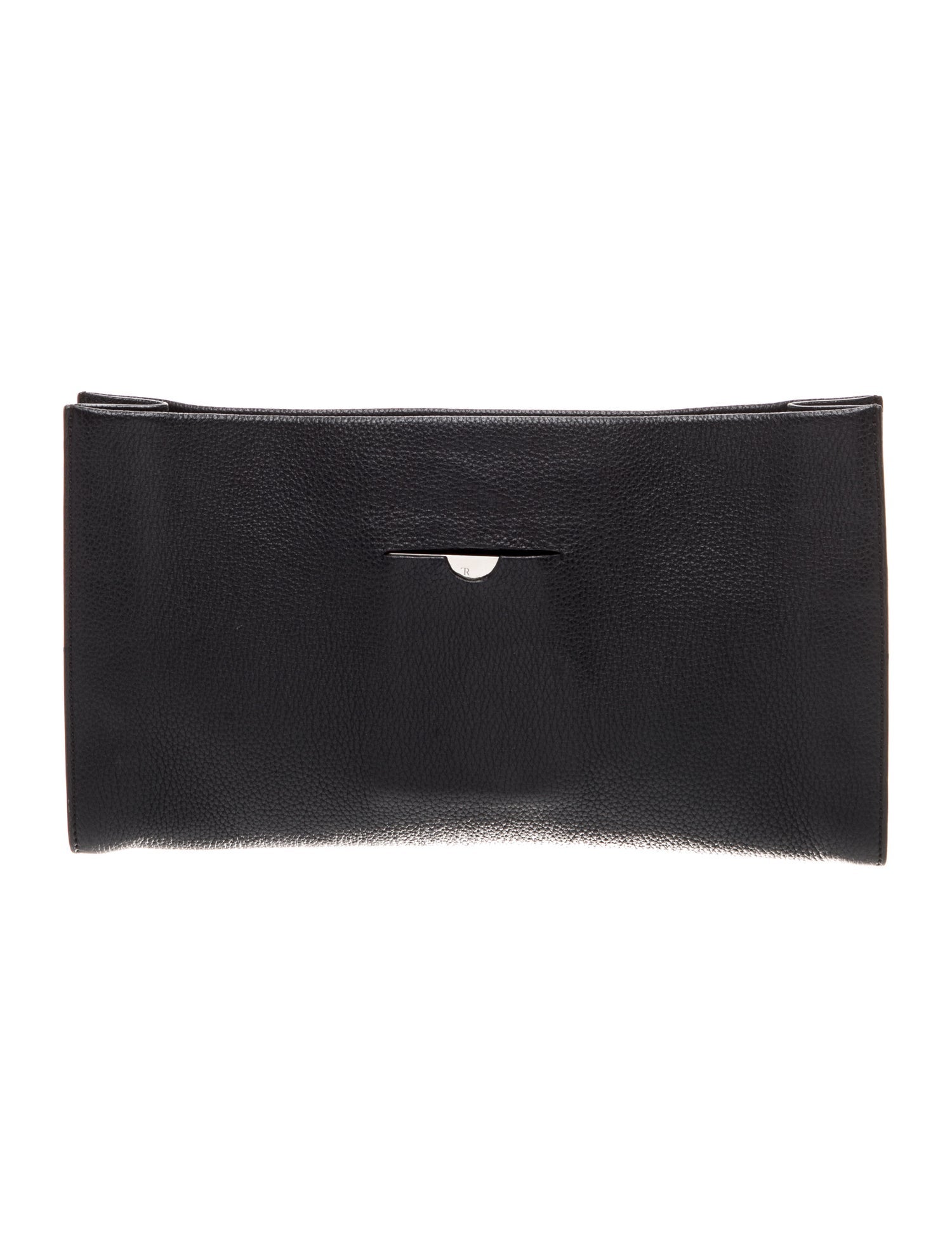 The Row Leather Clutch