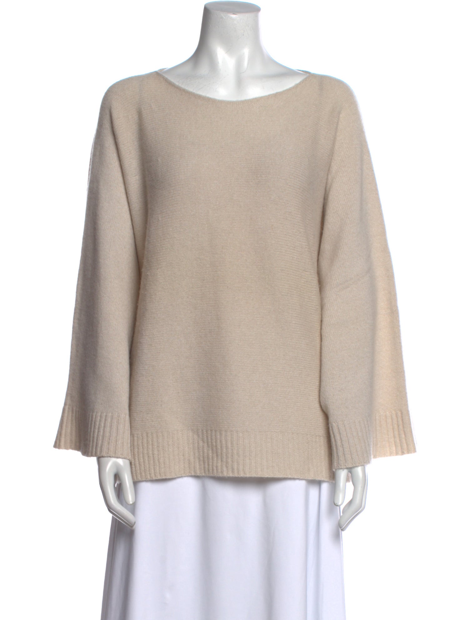 The Row Cashmere Bateau Neckline Sweater