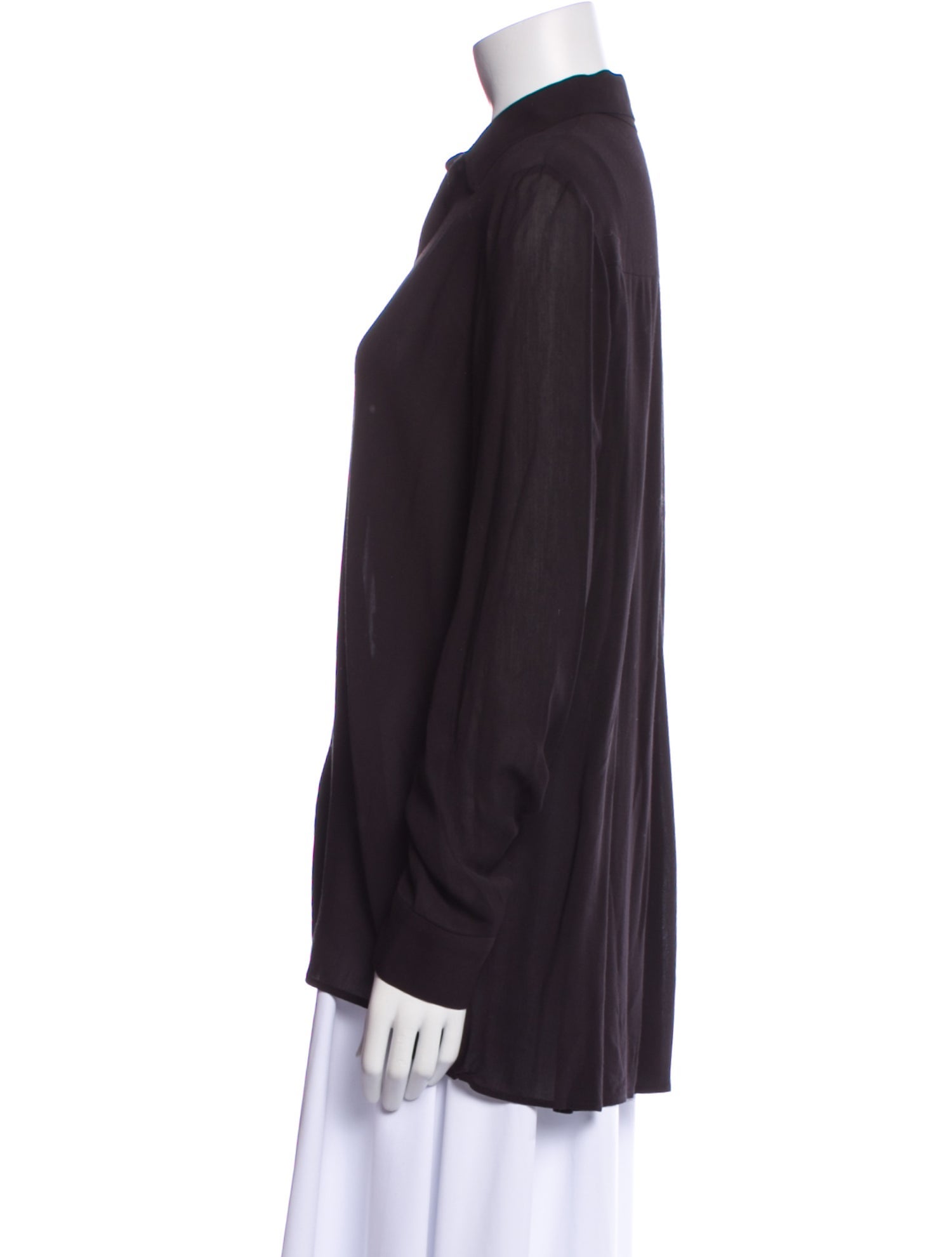 The Row Long Sleeve Button-Up Top