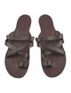 The Row Leather Slides