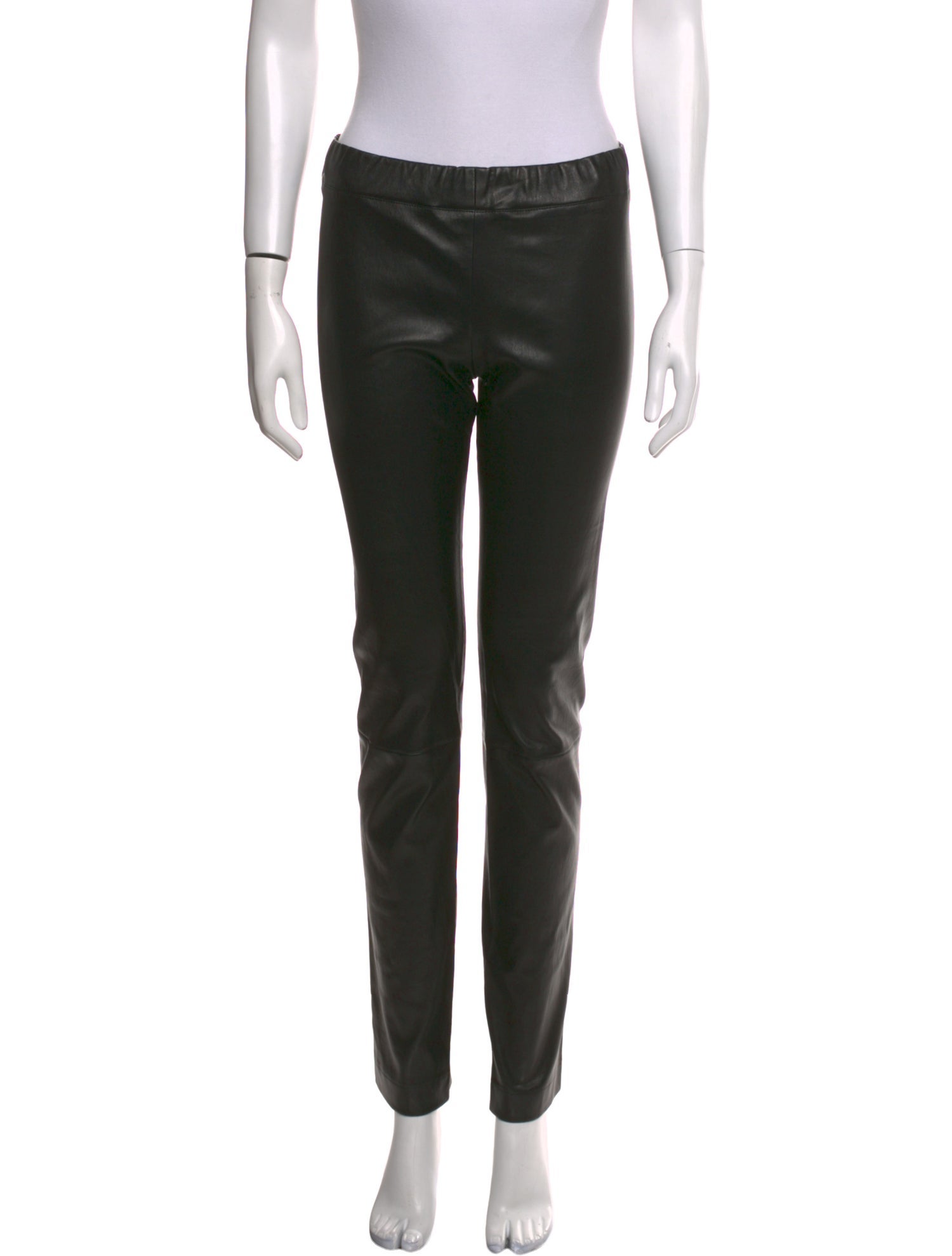 The Row Leather Skinny Leg Pants
