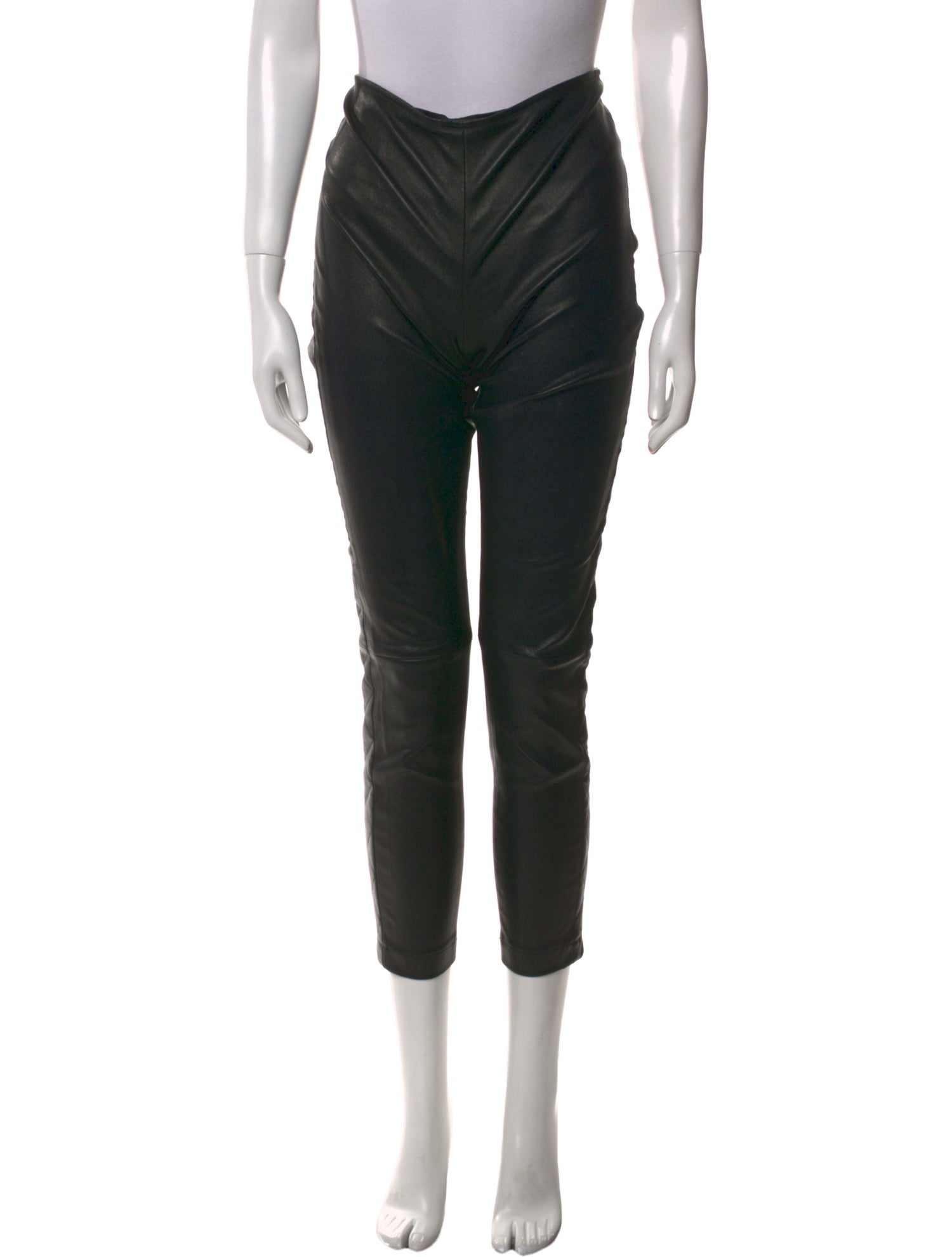The Row Faux Leather Skinny Leg Pants