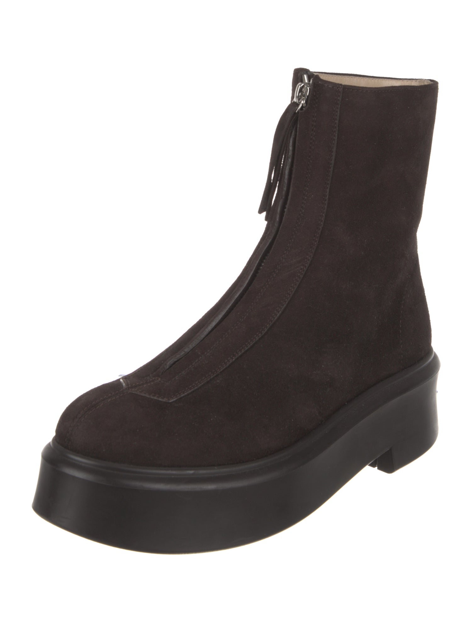 The Row Suede Combat Boots