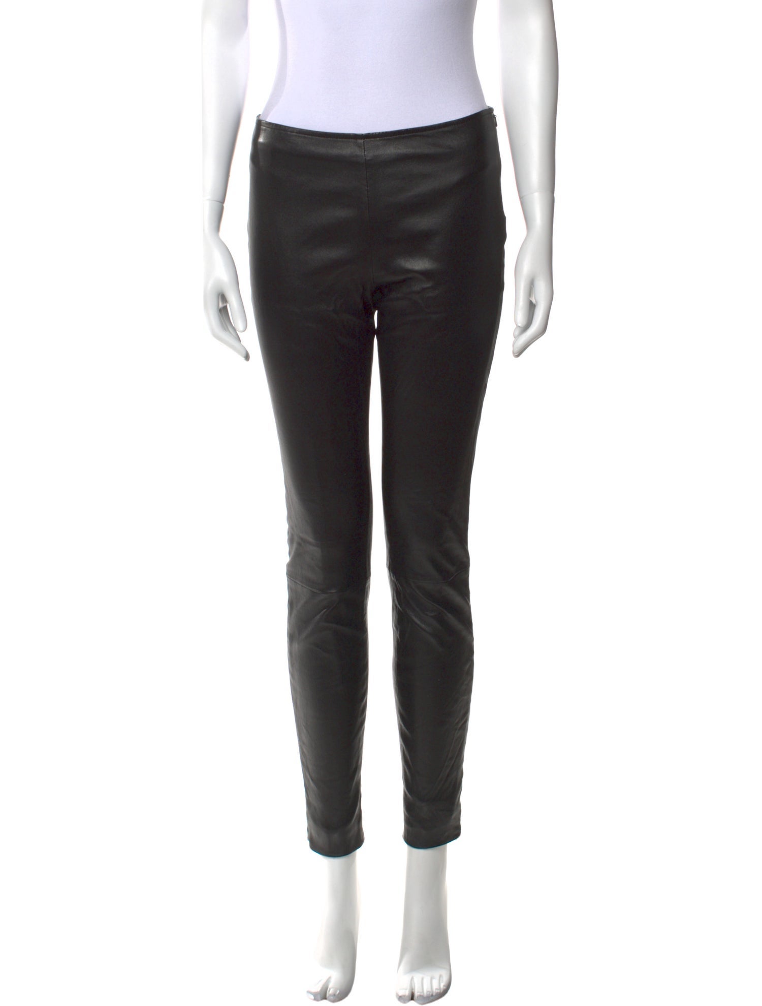 The Row Leather Skinny Leg Pants