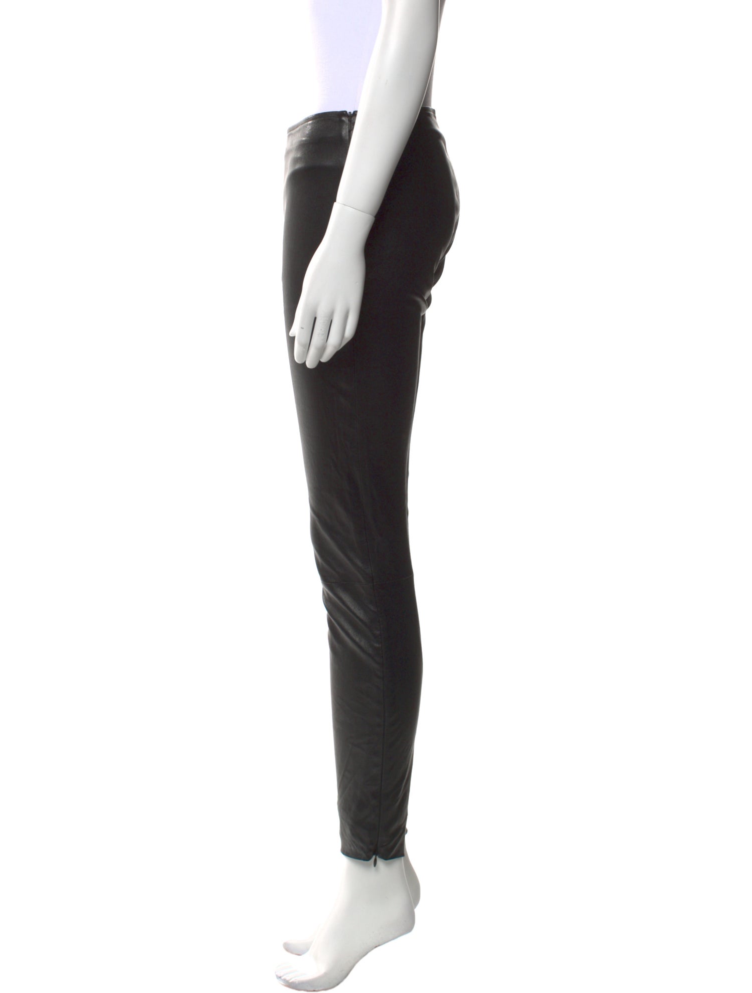 The Row Leather Skinny Leg Pants