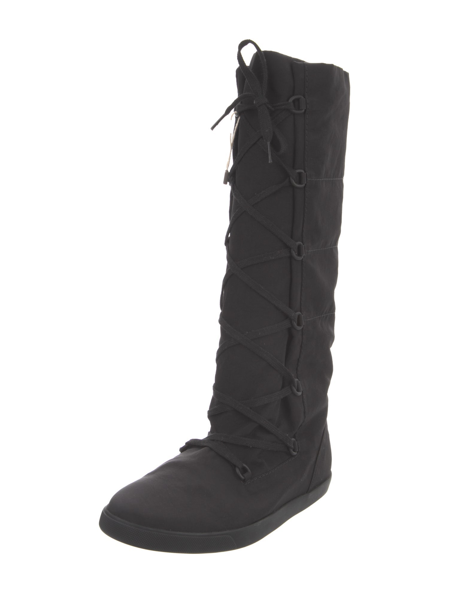 The Row Tyler Nylon Lace-Up Boots