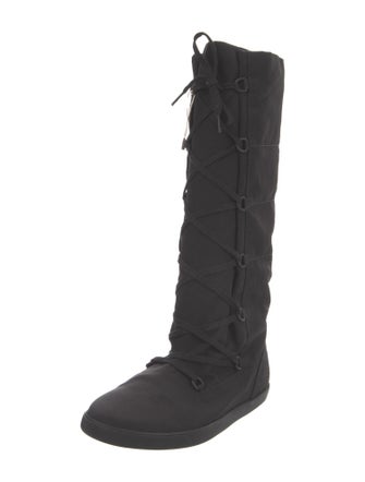 The Row Tyler Nylon Lace-Up Boots