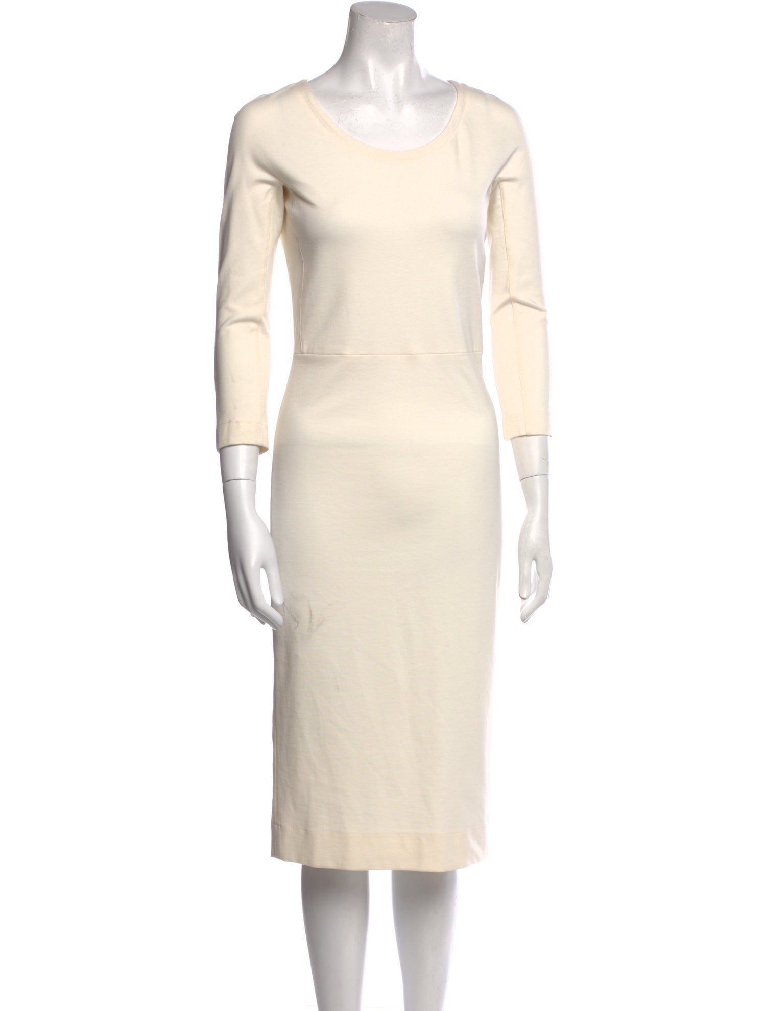 The Row Scoop Neck Midi Length Dress