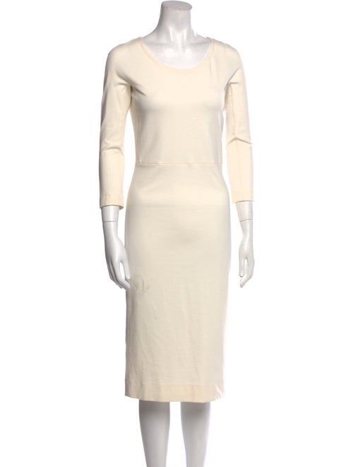 The Row Scoop Neck Midi Length Dress