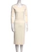 The Row Scoop Neck Midi Length Dress
